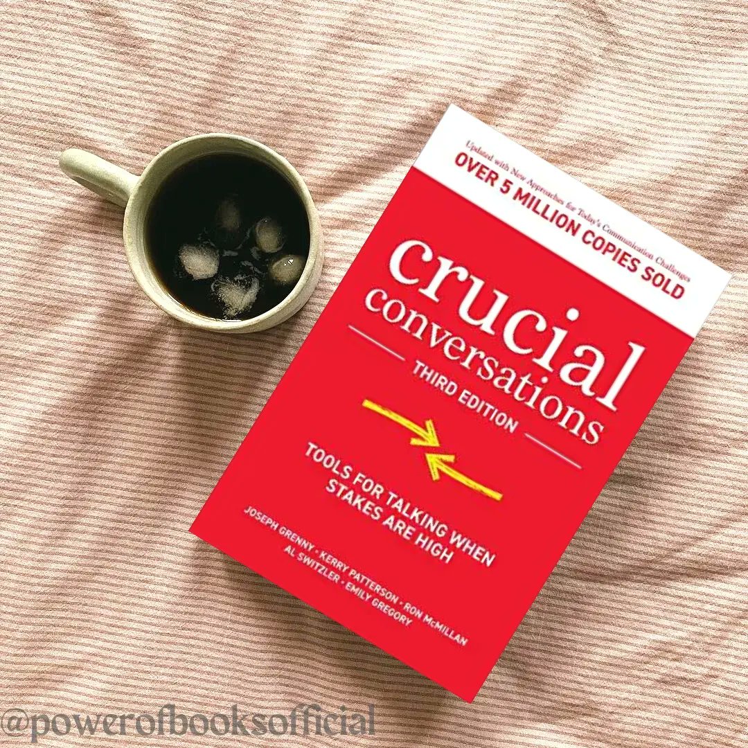 powerofbooks11's tweet image. 7 Life Changing Lessons From The Book &quot;Crucial Conversations: Tools for Talking When Stakes are High&quot; by @josephgrenny 

#selfdevelopement #personalgrowth
#communication