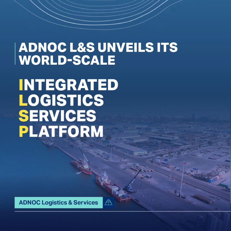 ADNOCGroup's tweet photo. ADNOC Logistics &amp; Services has unveiled its Integrated Logistics Services Platform (ILSP) – a unique offering that centralizes logistics services for customers through a single interface.
