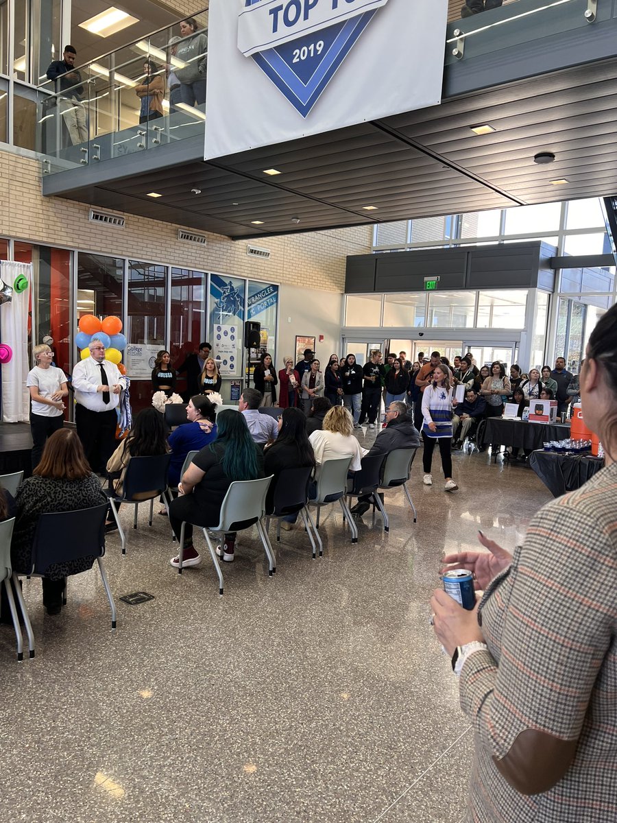 OCPresGDW's tweet photo. Yesterday, the @OdessaCollege Wranglers hosted a ‘Pep Rally’ for our spring sports, softball and baseball! Additionally, the Wrangler family announced the 2023 Homecoming Court. A good time was had by all and that ‘Wrangler Beat’ continues to make a resounding noise! #TeeetOC https://t.co/NeKJFa70a7