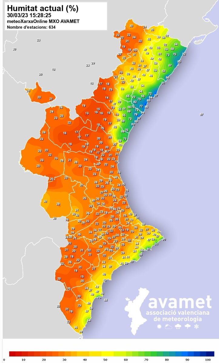 AVAMET (@avamet) on Twitter photo Els mapes de temperatura i humitat actuals dibuixen molt bé la #ponentada que estem tenint en moltes comarques.
Però els núvols estan fent que les temperatures pugen un poc menys del que estava previst. 
Consulteu més dades detallades i mapes en Avamet: avamet.org/mxo-2018.html Els mapes de temperatura i humitat actuals dibuixen molt bé la #ponentada que estem tenint en moltes comarques.
Però els núvols estan fent que les temperatures pugen un poc menys del que estava previst. 
Consulteu més dades detallades i mapes en Avamet: avamet.org/mxo-2018.html