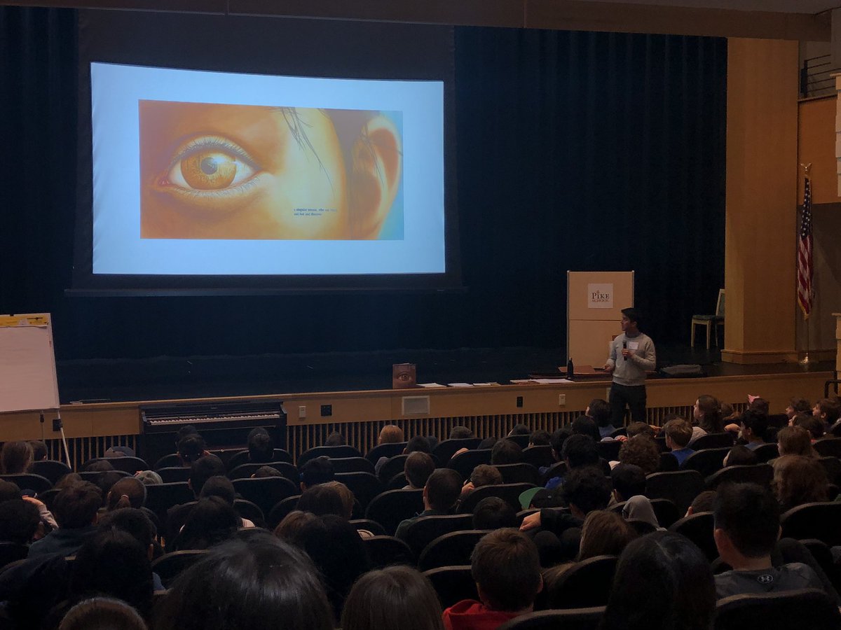 Author/illustrator Jason Chin is here <a href="/PikeSchool/">Pike School</a> today!