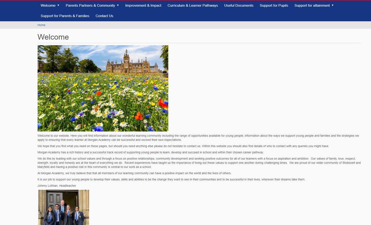 morganacademy1's tweet image. Our website has had a refresh!
While it remains a work in progress, we hope you'll agree its a big improvement. 
morgan.ea.dundeecity.sch.uk
