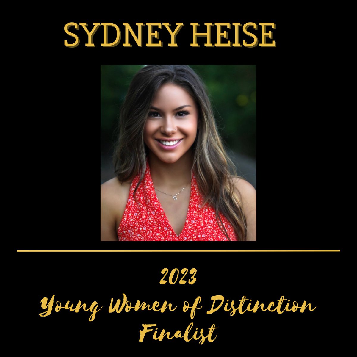 Congrats to senior Sydney Heise, '23 Young Women of Distinction Award finalist. Sydney demonstrates leadership &amp; a commitment to community service. Four $2,500 scholarship recipients will be announced 5/2. Sydney is the daughter of David &amp; Laura Heise. Photo credit: Eric Clark.