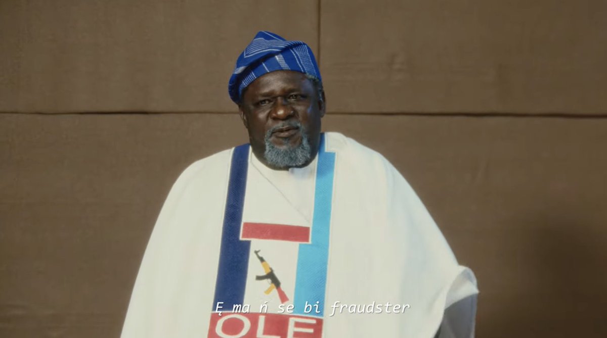 Sports_Doctor2's tweet photo. In the “YAKUBU” video, Falz replaced the broom in APC logo with a GUN and he’s 100% CORRECT.

The innocent blood, APC as a party has shed since they came into power is UNPRECEDENTED!!!

And instead of APC, he used “OLE”, mandate stealers, that’s what they are, THIEVES!!! https://t.co/2R424xzNJq