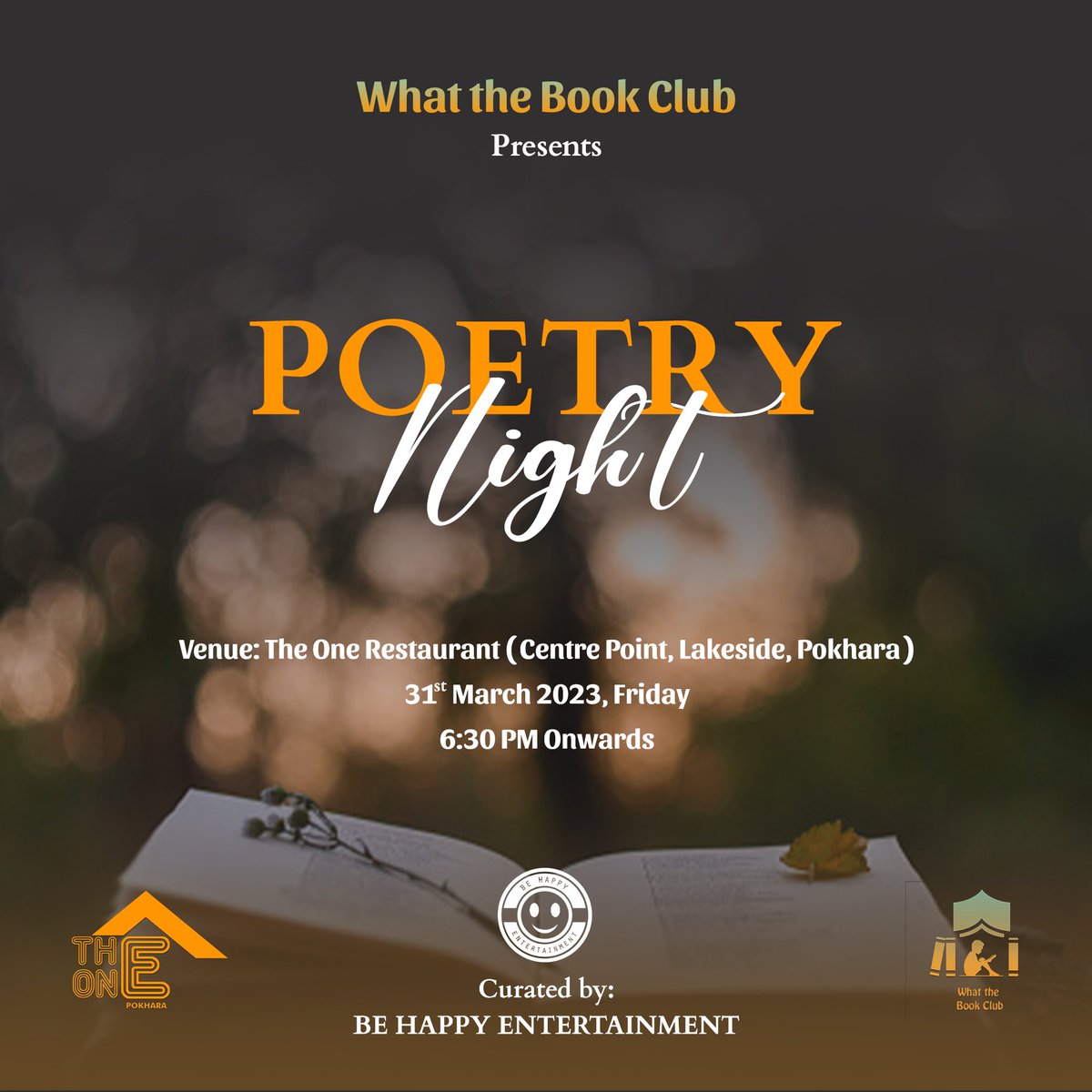 aneekarma's tweet photo. Hey guys, please mention your friends from Pokhara who shouldn't miss this wonderful poetry event. It's tomorrow. It's HAPPENING! 🤩 https://t.co/f8IpDh0BKh