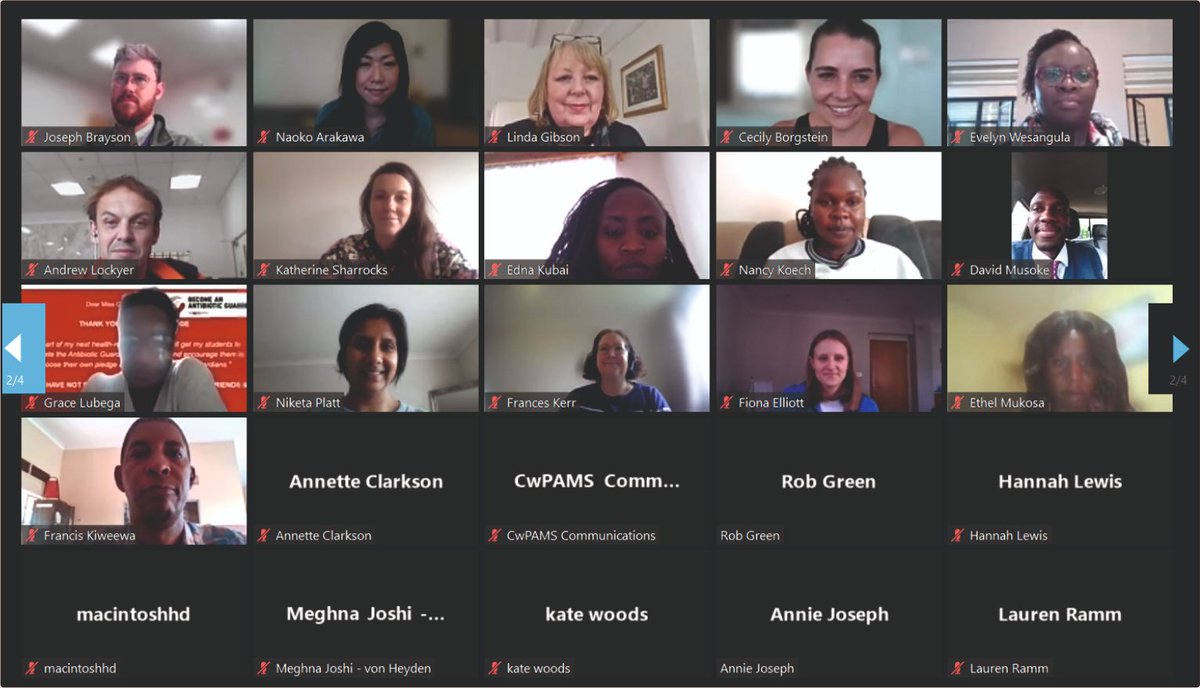 CW_Pharmacists's tweet photo. Final screenshots of today's #CwPAMS 2.0 inception meeting attended by over 100 participants during most part of the day!

Wishing all new partnerships the best of luck with their projects over the coming months!

#AntimicrobialResistance #AntimicrobialStewardship 
#AMR https://t.co/SwAiSdi336