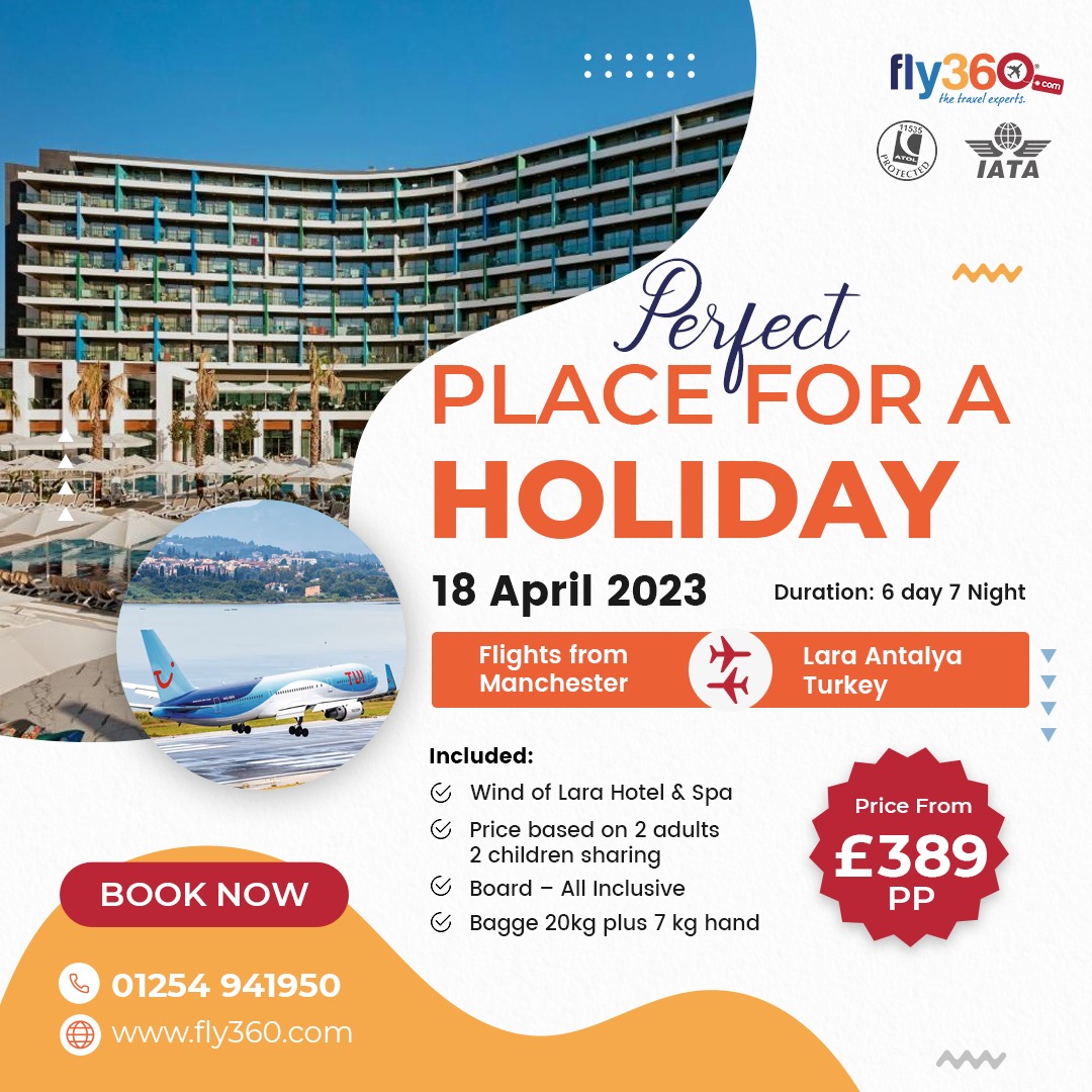 fly360uk's tweet photo. A Perfect Place &amp; Plan for your family!
It's Manchester ⇆Turkey
 A trip for 6 Days and 7 Night in paradise.
Contact us now for more info.
#Manchester #Turkey #Holidaytime #Familytime #Tour #fly360 https://t.co/8Lu1WZOuuP