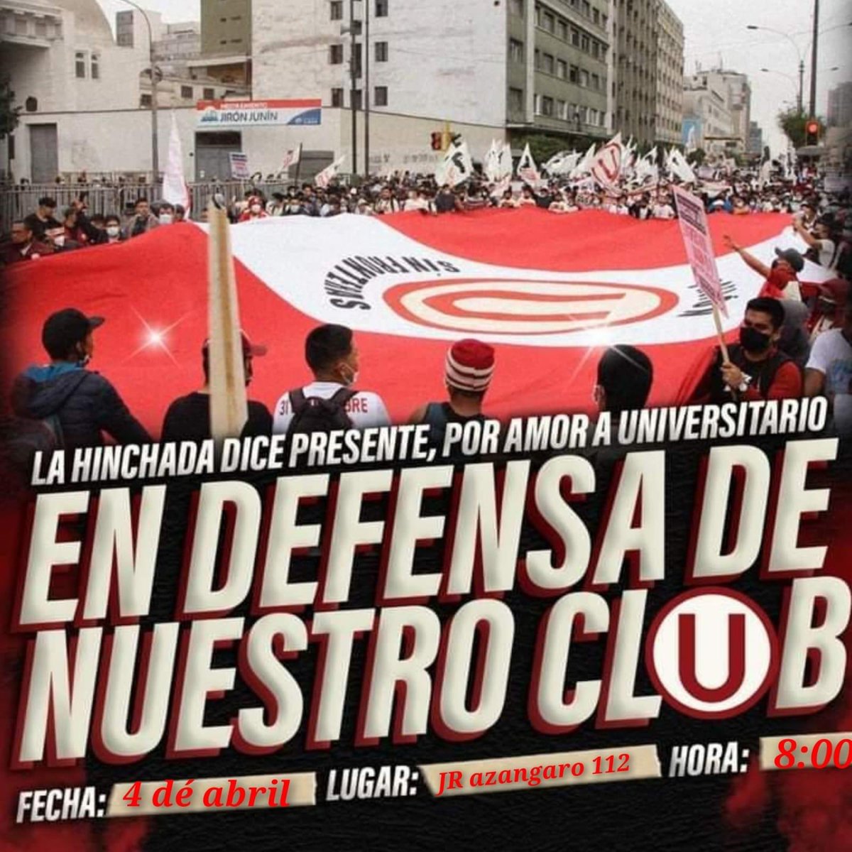 ComiteSocias's tweet photo. TRIBUNAL CONSTITUCIONAL CONVOCA A AUDIENCIA PÚBLICA PARA VER ILEGAL DEMANDA CONTRA LA LEY 31279 QUE JUSTAMENTE HA PERMITIDO COMENZAR A ENDEREZAR LA SITUACIÓN ECONÓMICA HEREDADA DE OTRAS ADMINISTRACIONES Y GREMCO
Será el Martes 4 de abril - 9 a.m. y la hinchada estará present https://t.co/agekZSOcww