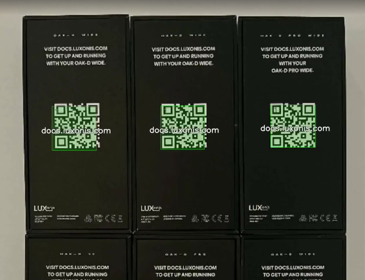 luxonis's tweet image. Want to learn how to create your own fast QR code scanner using DepthAI SDK library? Check out our latest blog post. 

luxonis.com/blog/qr_code_r…
#AI #MachineLearning #DepthAI