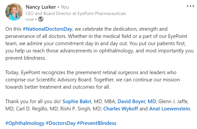 NancyLurker's tweet photo. I couldn't fit all of this on Twitter, but wanted to make sure I share my appreciation with #OphthoTwitter, too.

💜🧡💜 Thank you for all you do! https://t.co/JEkca9GCgN