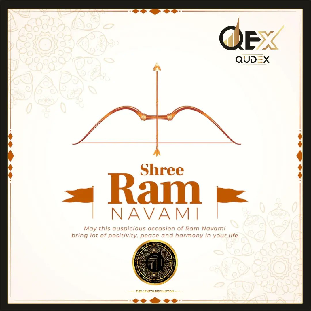 Qudexcoin's tweet photo. Happy Ram Navami 🙏 https://t.co/R5V55CKpMm