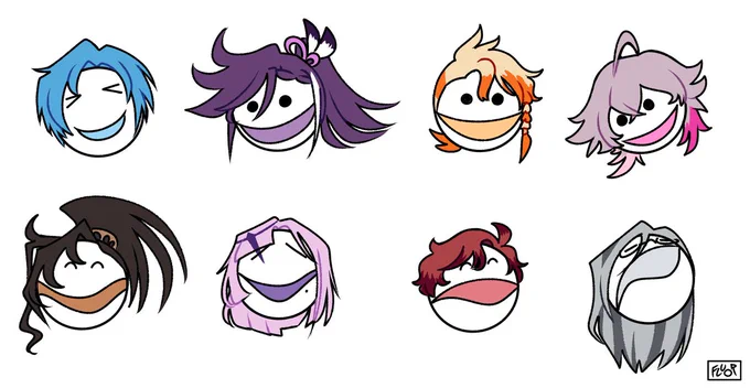 [#WorkofAlt / #PIHAKKASSO / #ArtXel / #Bettelful / #JosuijiArt / #MagniOpus / #FlayonsCrayons / #VespART] smilies 