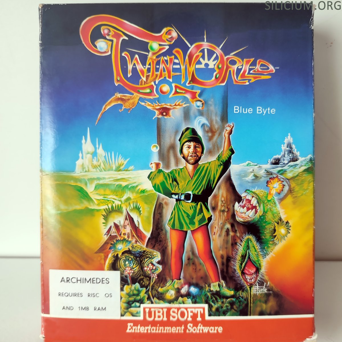 occitel's tweet photo. TwinWorld : Land of Vision du studio allemand #BlueByte Software sur #Acorn #Archimedes.
Un jeu de plates-formes de 1990 assez convaincant et originellement sorti sur #Amiga. https://t.co/Q5QtpWl3A0