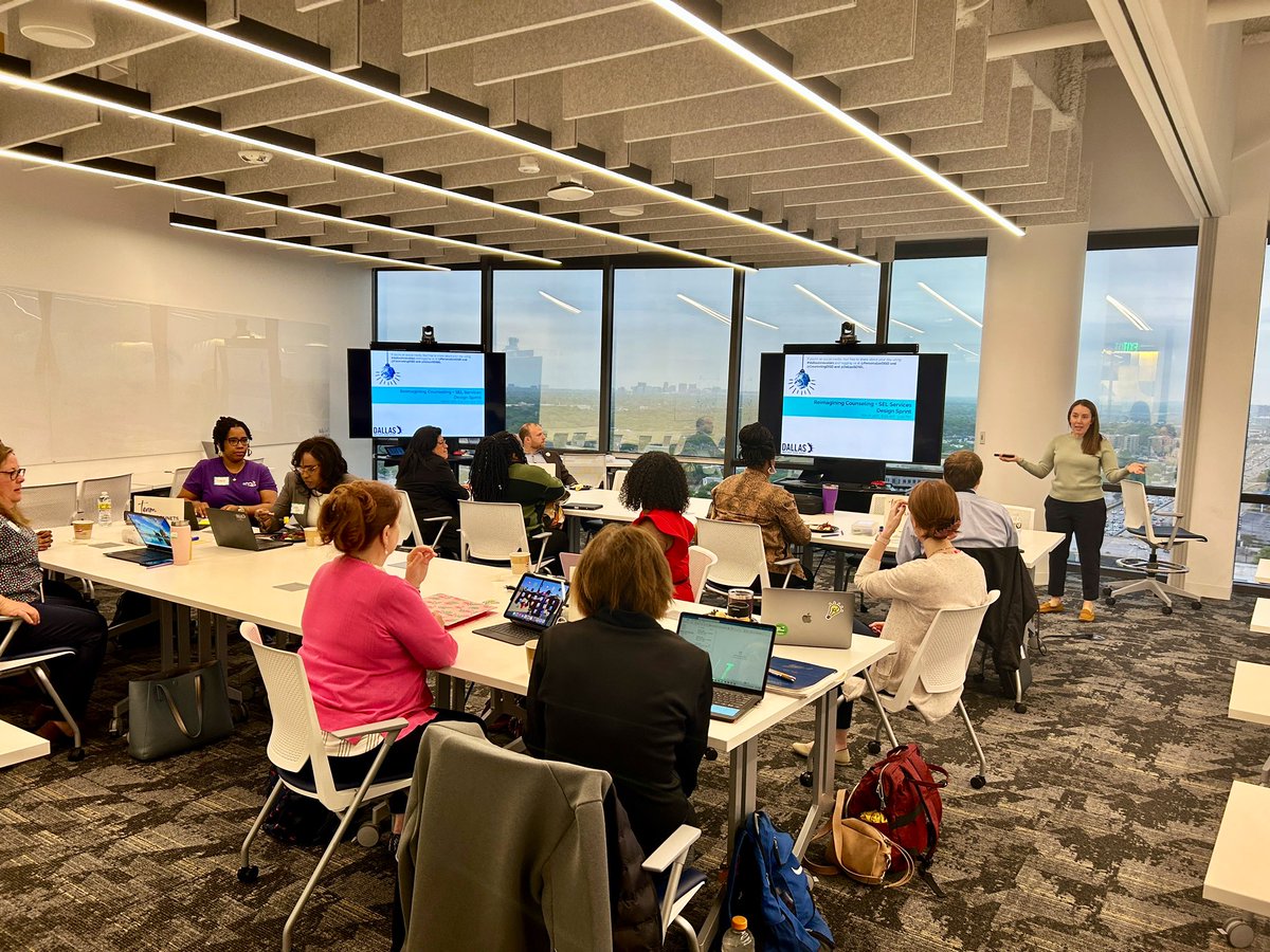 Pumped for a full day of leveraging the design thinking process to reimagine student support in <a href="/dallasschools/">Dallas ISD</a> with @dallasisdsel! <a href="/PersonalizeDISD/">Personalize Dallas ISD</a> <a href="/TransformDISD/">Dallas ISD OTI Public School Choice</a>
