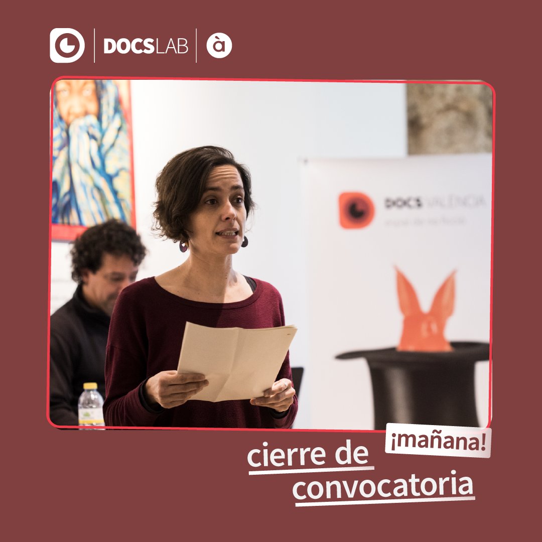 DocsValencia's tweet photo. ¡Mañana cierra la convocatoria de #DocsInProgress!
Participa en el laboratorio de documentales en proceso de montaje para obtener mejores resultados en la copia final .
Consulta las bases e inscríbete.
https://t.co/NP3dfDdM3l
Queremos verte en #7DocsValència. https://t.co/pZff6slHGA