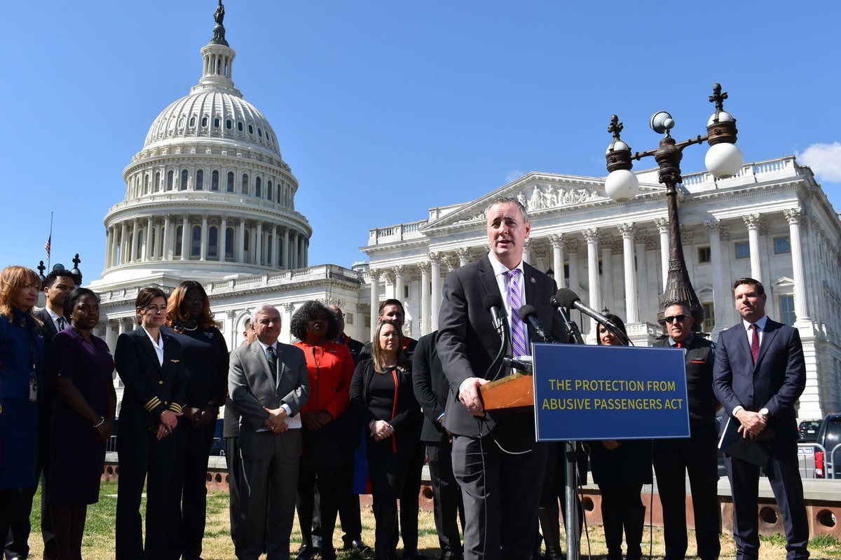 Protecting our pilots, flight crews, passengers, and their families from violence and danger is paramount to ensuring the safety of our skies. Proud to introduce the bipartisan Protection from Abusive Passengers Act.