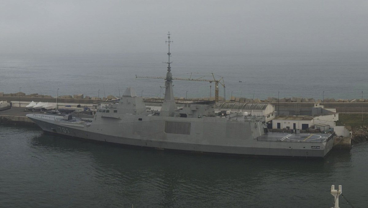 Royal Moroccan Navy FREMM frigate RMNS Mohammed VI  (701) in Casablanca, Morocco - March 30, 2023 #rmnsmohammedvi #royalmoroccannavy

SRC: webcam