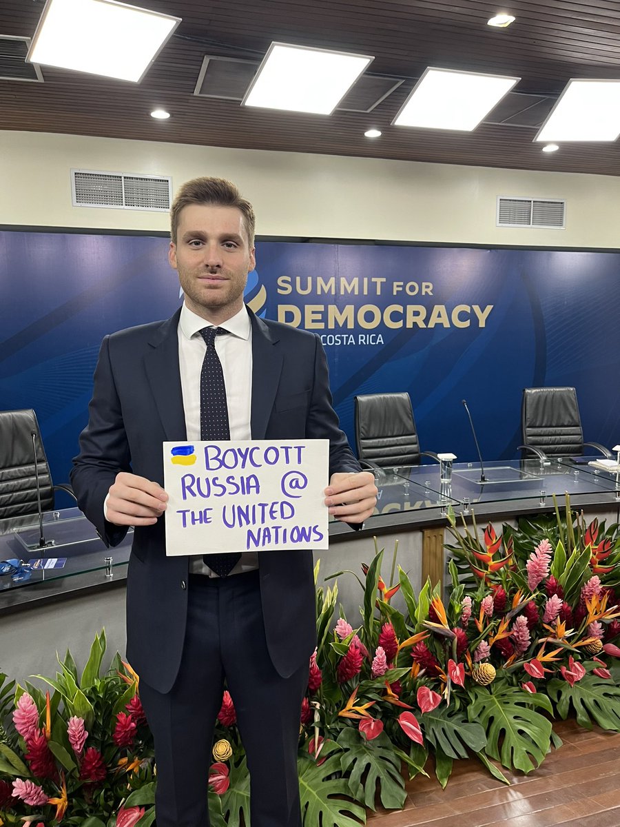 #UNBoycottRussia going strong a the #Summit4Democracy in #CostaRica

Join the boycott of Russia’s Presidency of the #UNSecurityCouncil 

👉 atlasmovement.org/unboycottrussia