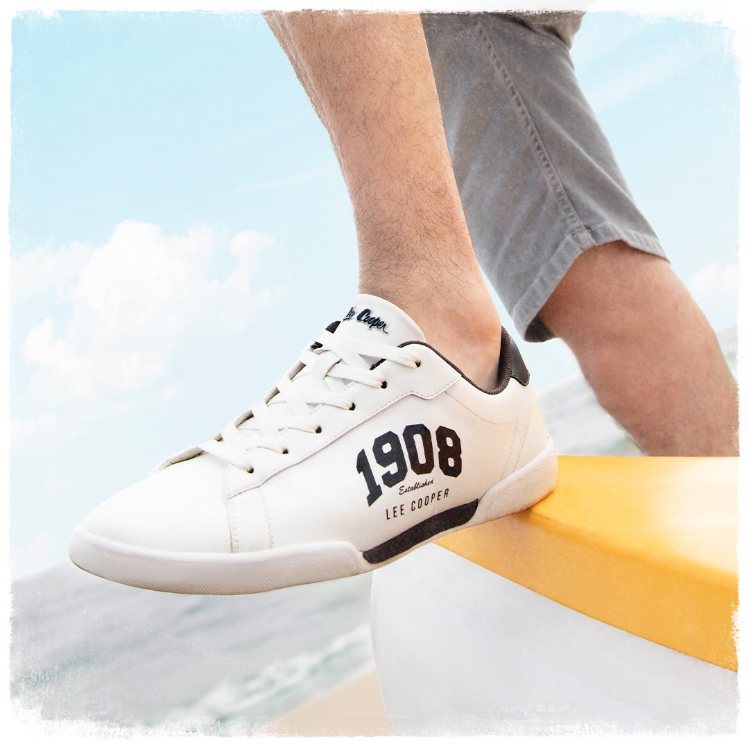 LeeCooperIn's tweet photo. Take the first step and jump right into adventure. 
Are you ready? #LifeIsOutThere

Shop these spunky white sneakers from our latest collection. https://t.co/WEdK8bFfVz