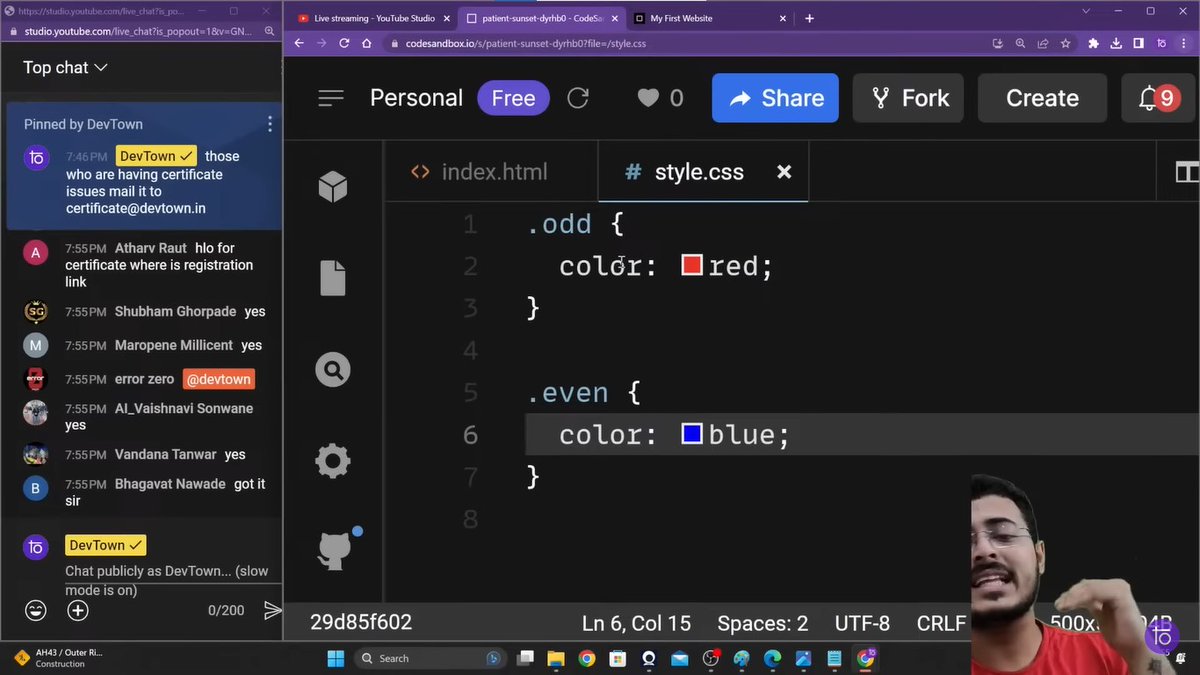 mmj030703's tweet image. Day-3 : CSS Animations BootCamp by @devtown_tech
▪ Topics Covered in the Session :
1) Classes and IDs in CSS.
2) %, vw, vh, em units in CSS ?
Session was amazing & was taken by Shaurya Sinha.
#webdevbootcamp #bootcamp #html5 #css #devtown #webdevelopment #frontenddevelpment