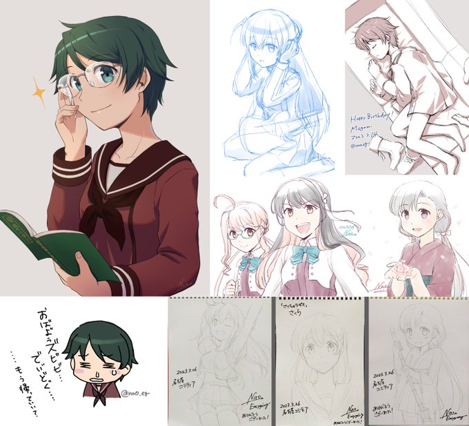 #今月描いた絵を晒そう
これ以外にも仕事で描いてるので、3月は頑張ったと思う(自分で褒める 