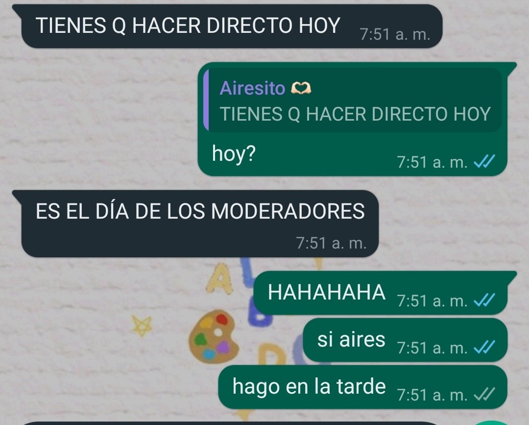 AstridMaleficae's tweet photo. Ya dijo la mod, hoy hay directo para darles su felicitación https://t.co/nbzjkdDaxU