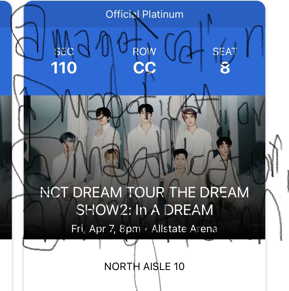 wts WANT TO SELL nct dream tickets Chicago // $350 each