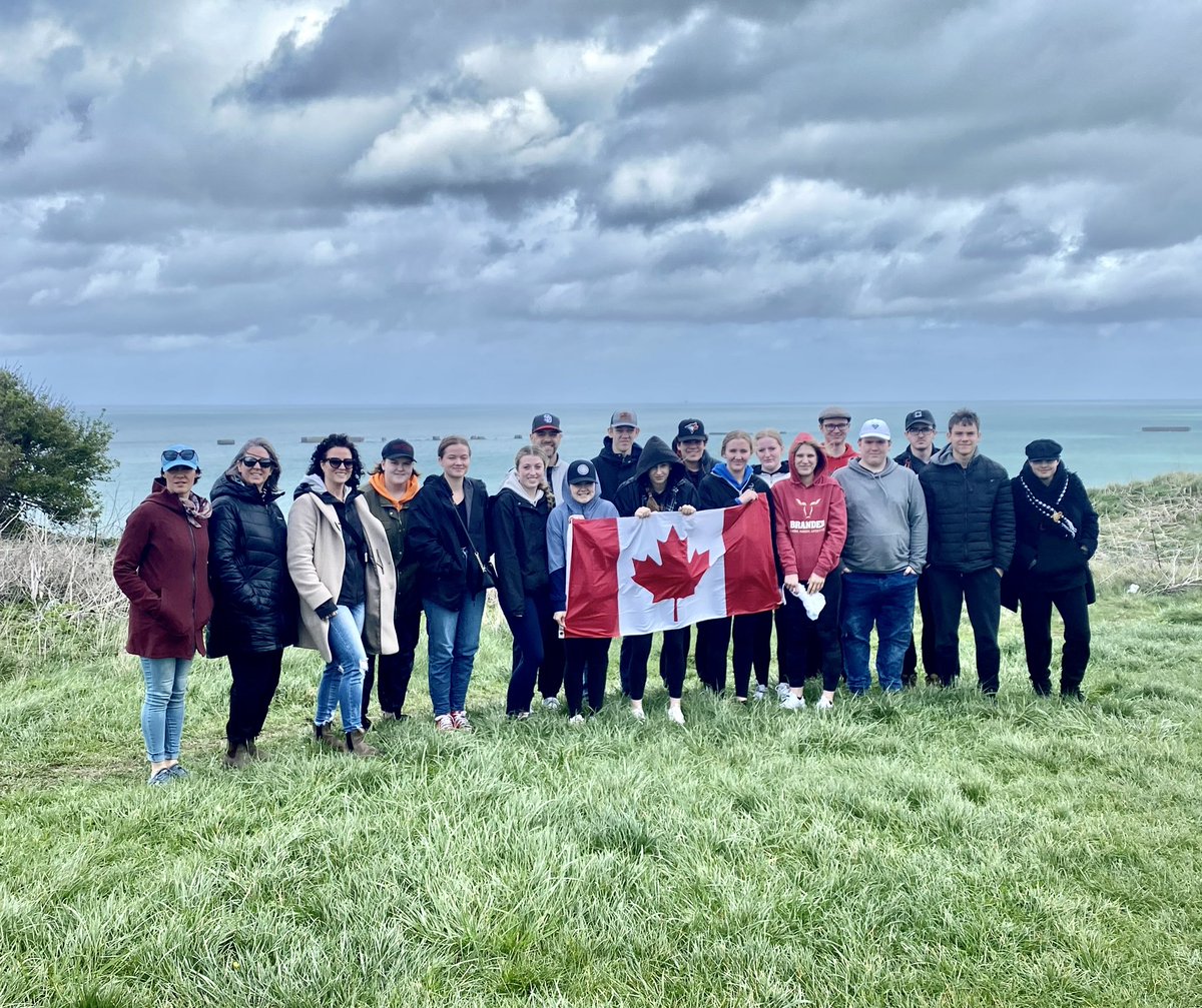 DayslandS's tweet photo. Walking the tunnels of Vimy Ridge and seeing the stories that were left behind by Canadian soldiers is an unforgettable experience. Today we walked Juno Beach and explored the Juno Beach Center. #brsd https://t.co/fxvv4RafK9