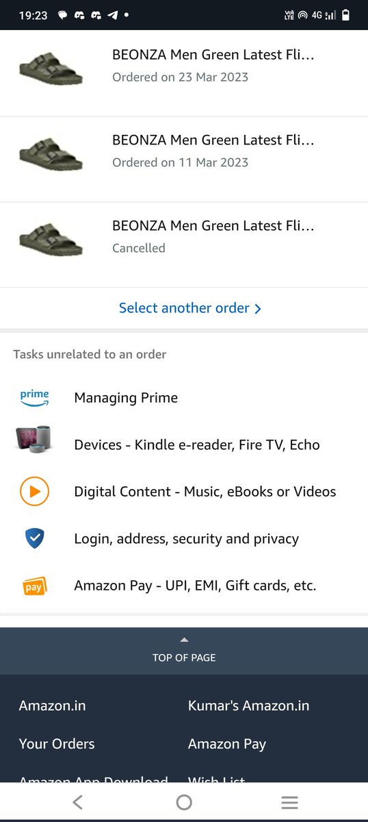 PuttaKumar10's tweet photo. @amazonIN I am booked men green flip but not delivered.. but stus is delivered. Issue. This issue began in month now don't solve the problem.. this is Amazon https://t.co/LgBy6zMKqM