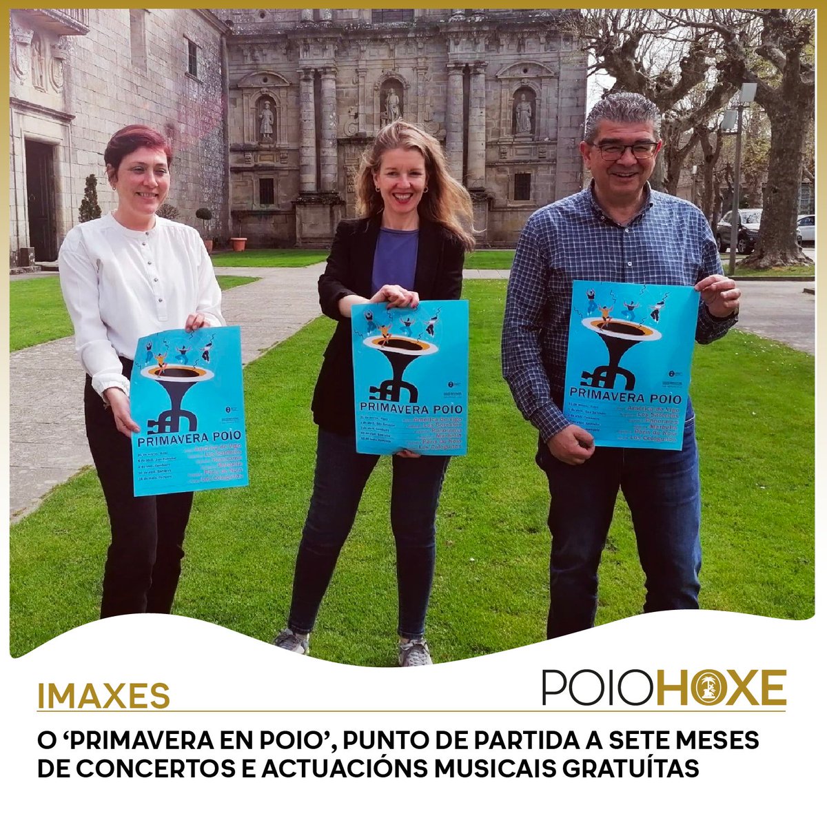 A actuación do Grupo América de Vigo, este venres nas inmediacións do porto de Raxó, suporá o pistoletazo de saída ao programa. 
👉 ow.ly/13Zi50Nw0kz

#Festexos #PrimaveraenPoio #musica #concertos #verbena #verbenagalega #live #endirecto #Poio  #Raxo #novas #actualidade