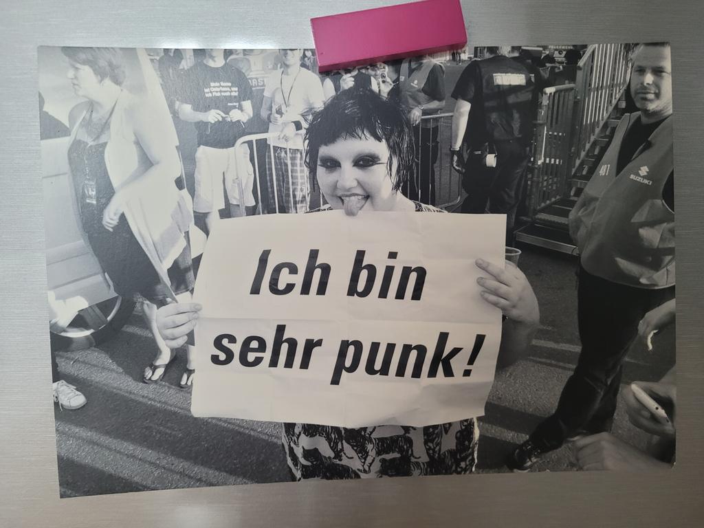 My sister knows how to style her fridge #BethDitto #Punk