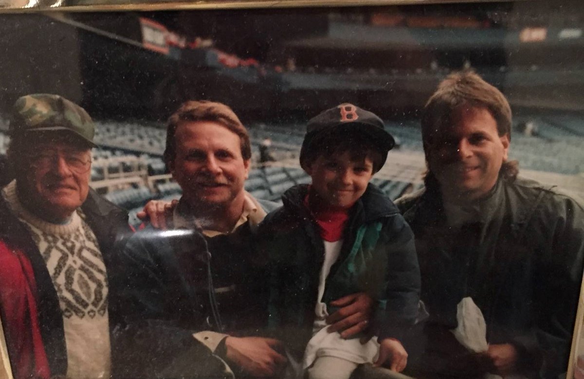 Red Sox/Yankees #OpeningDay 1992 at Yankee Stadium with my grandpa, dad and uncle.