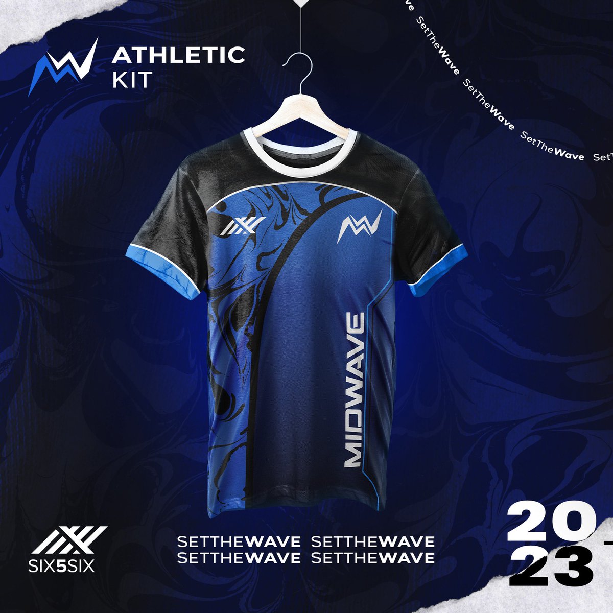MidwaveEsports's tweet photo. Presenting our Official Athletic Kit for the Season 2023-2024 by Six5Six (@six5sixsport).

The Design is based on The Sea and its Waves that describes our Longer Vision towards Esports.

The Jerseys will be available soon for Purchases!
#MidwaveEsports #Six5Six #SetTheWave https://t.co/w0FOWsjlnd
