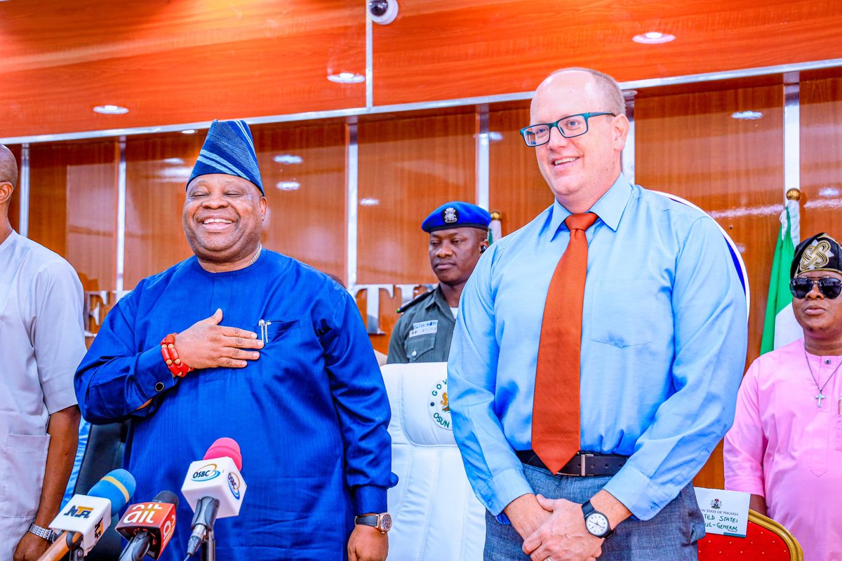 AAdeleke_01's tweet image. We received a delegation from the US Consulate General, led by Consul General Will Stevens, yesterday. We discussed various issues including health and education. I restated that our administration is open for partnerships and collaboration.