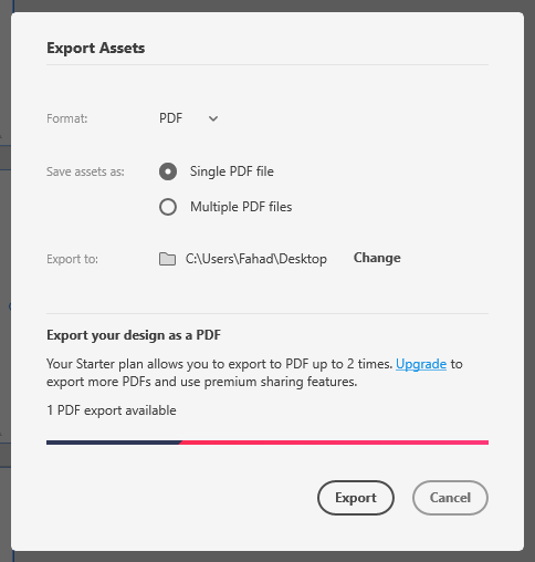 fahdriyami's tweet photo. @AdobeXD Limiting PDF exports now? What's stopping me from exporting as a PNG to Microsoft Word and then just saving it as a PDF?

Creating artificial inconveniences will drive people away.

@elainecchao @ashorten https://t.co/Qds18OF7oh