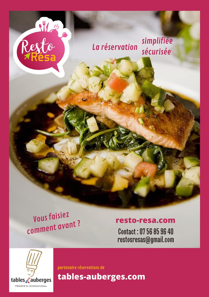 RestoResaFrance's tweet photo. Donnez de la visibilité à votre #restaurant et obtenez le plus importants : des #réservations.
Pas de commissions, pas de supplément, juste un vrai forfait , un vrai #partenariat commercial😜
Rejoignez-nous !! https://t.co/khzUoj9rxd