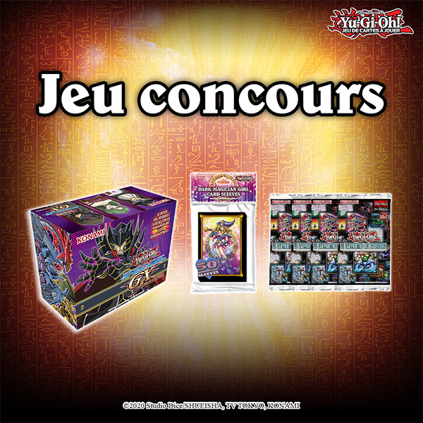 Micromania_Fr's tweet photo. C'est l'heure du DUEL 🔥 ⁣
⁣
Tentez de gagner ce magnifique lot #YuGiOh ! Pour participer ⤵️⁣

🔴 Like, RT &amp; Follow @Micromania_Fr 
🔴 Mentionnez un ami en réponse avec #MicromaniaYuGiOh

Tirage au sort dans une semaine ! https://t.co/Io41RkBavX