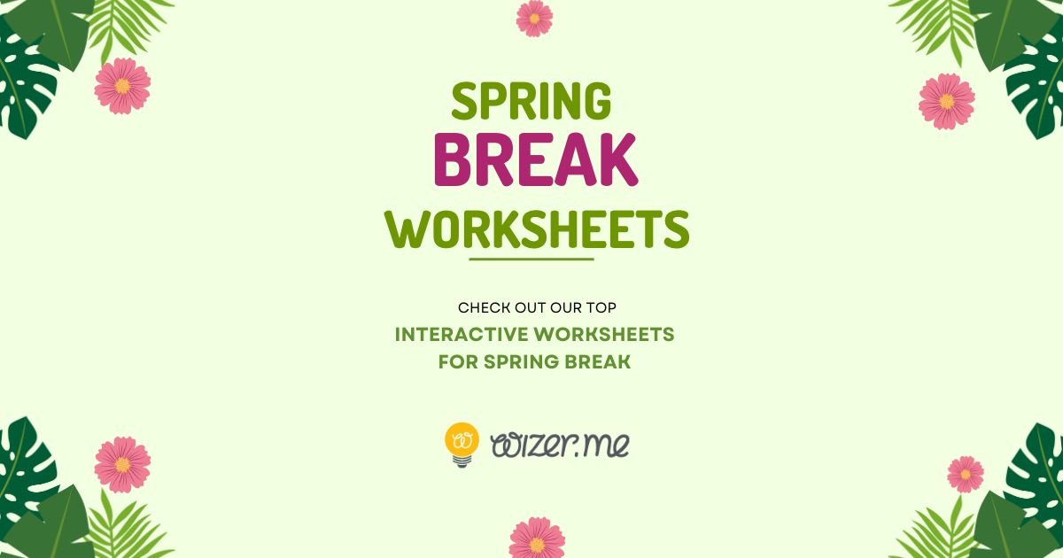 wizerme's tweet photo. Discover spring break worksheets on https://t.co/0sBnlP3lFH! Our customized options cater to all grades and subjects. Impress your students by personalizing the worksheets to your needs. Try https://t.co/0sBnlP3lFH this spring break! #springbreak #education #worksheets #Wizerme https://t.co/KFkhpl0YEj