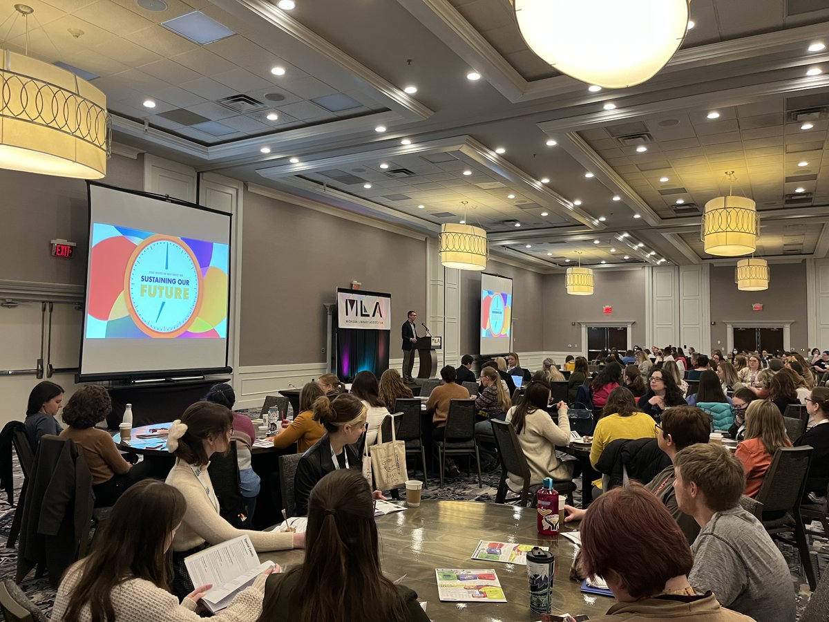 MLAoffice's tweet photo. 🌞It's great to be with so many wonderful people in Ann Arbor at Spring Institute for Youth Services 2023! We're focusing on Sustaining Our Future and highlighting all the ways we are working to protect books, communities, and relationships. #LOVEMILibraries #SIFYS23 #MLASI23 https://t.co/7c5JeL2f3R