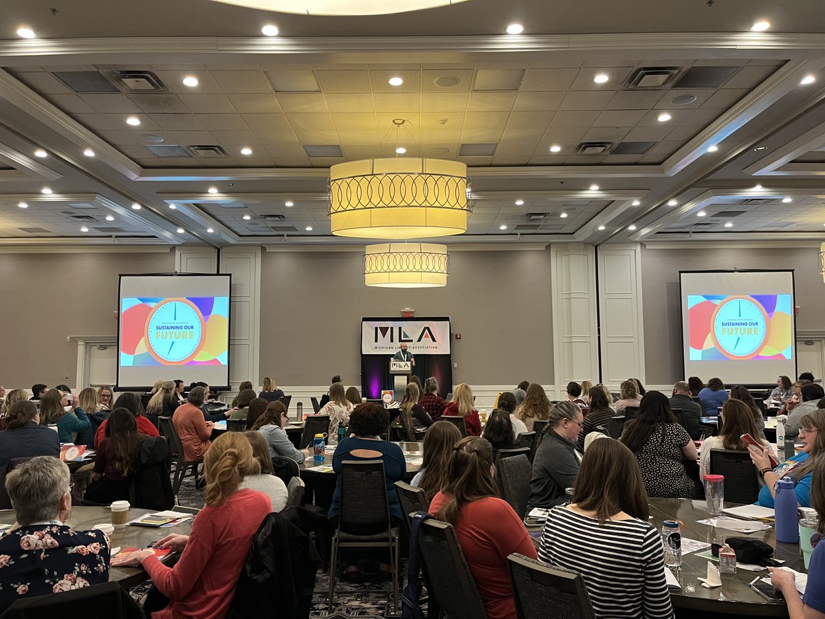 MLAoffice's tweet photo. 🌞It's great to be with so many wonderful people in Ann Arbor at Spring Institute for Youth Services 2023! We're focusing on Sustaining Our Future and highlighting all the ways we are working to protect books, communities, and relationships. #LOVEMILibraries #SIFYS23 #MLASI23 https://t.co/7c5JeL2f3R