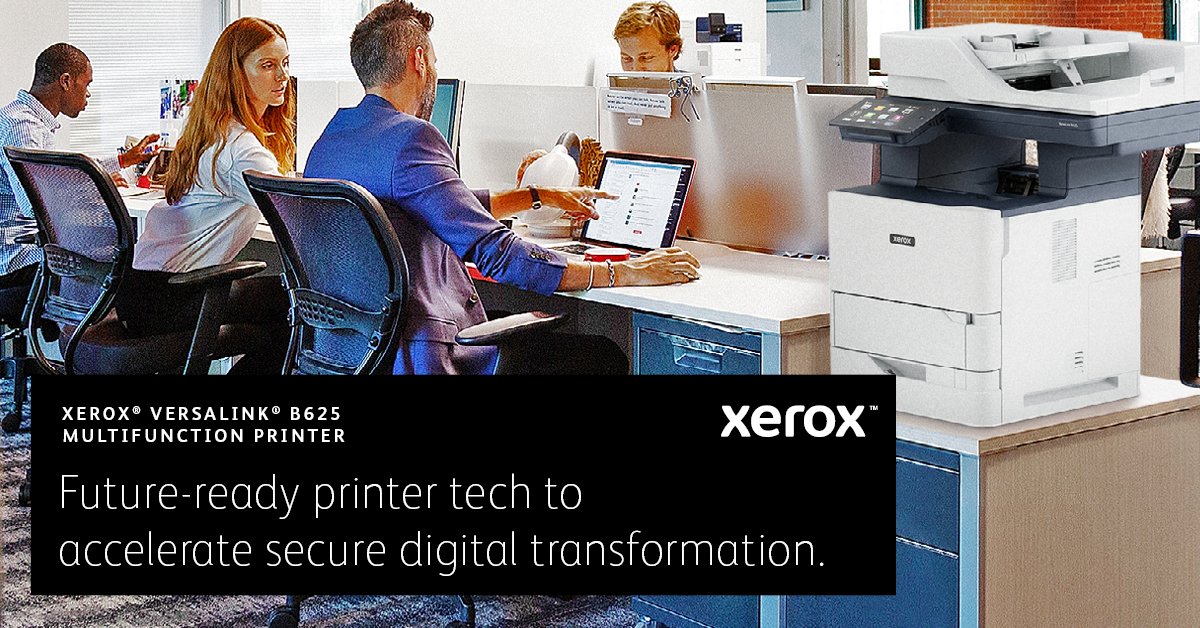 CopySolutionInc's tweet photo. For organizations needing increased, secure #Productivity tools for #HybridWorking look at the NEW @Xerox VersaLink B625 mono all-in-one printer - secure, smart and sustainable.ย https://t.co/2HhftQlNve
#print #smartwork #technology #AI #digitalize #versalink #toner https://t.co/scTM03wxSo