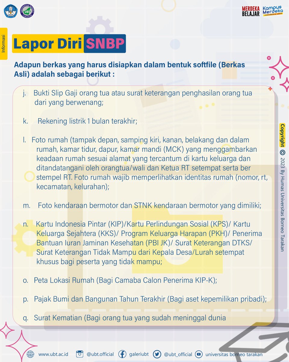 ubt_official's tweet image. pada tanggal 04 s.d. 18 April 2023.

Selengkapnya di ubt.ac.id
#SNPMBBPPP
#SNPMB2023
#SNBP
#SNBT
#UTBK

#UBT #ubt #UBTarakan #UBTJaya #AyoKeUBT #Tarakan #tarakanku #batikmodern #merdekabelajar #kampusmerdeka #merdekabelajarkampusmerdeka #kampus