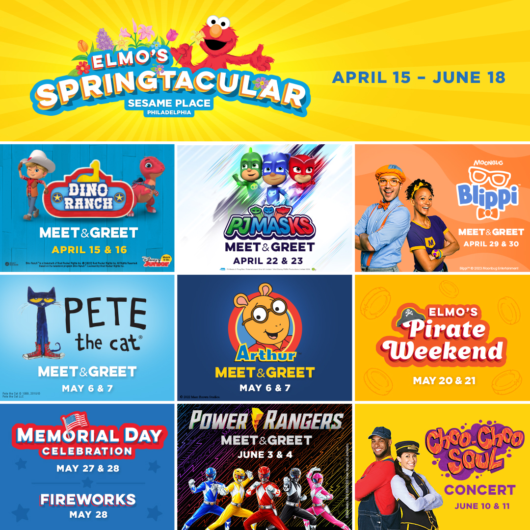 Sesame Place Philadelphia on Twitter "Elmo’s Springtacular is filled