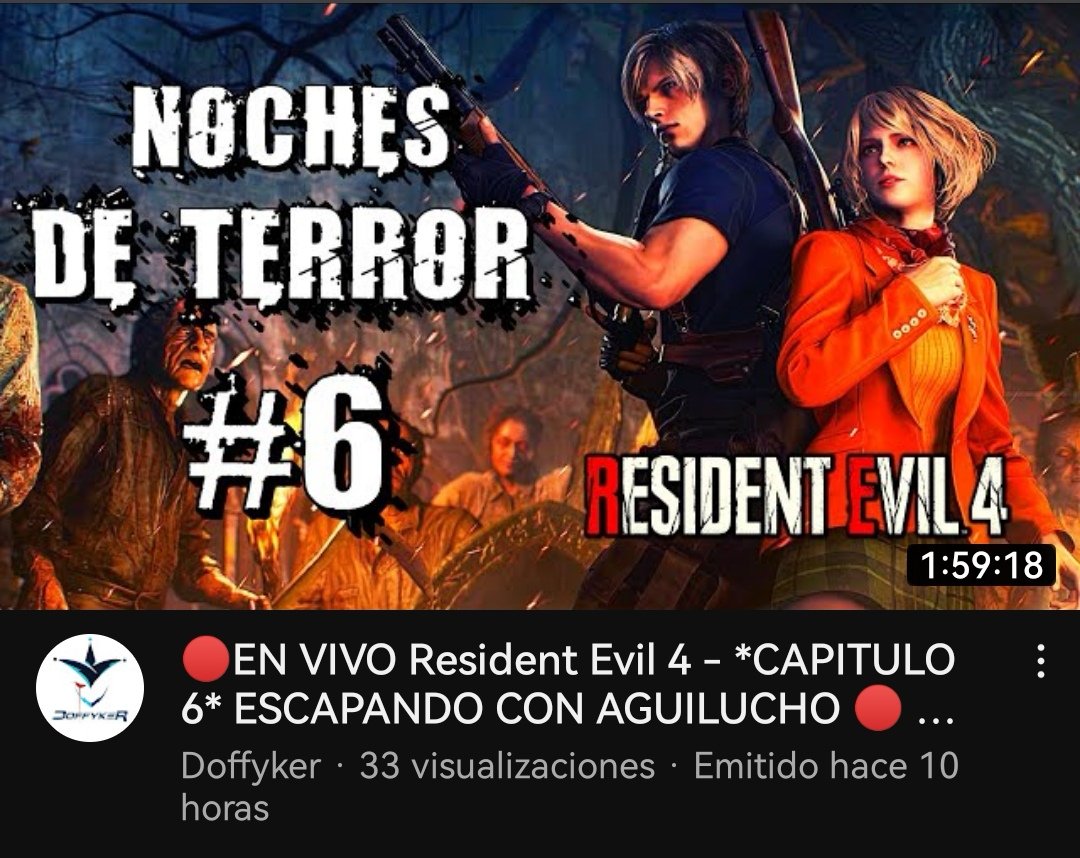 doffyker's tweet photo. CAPÍTULAZO #6, nos enfrentamos a las hermanitas motosierra y al monje barbudo🔥.

https://t.co/xBoXu0Ywt0

#YouTube #gamer #RE4 #ResidentEvil4Remake #RE4remake https://t.co/R5TACy0HQ3