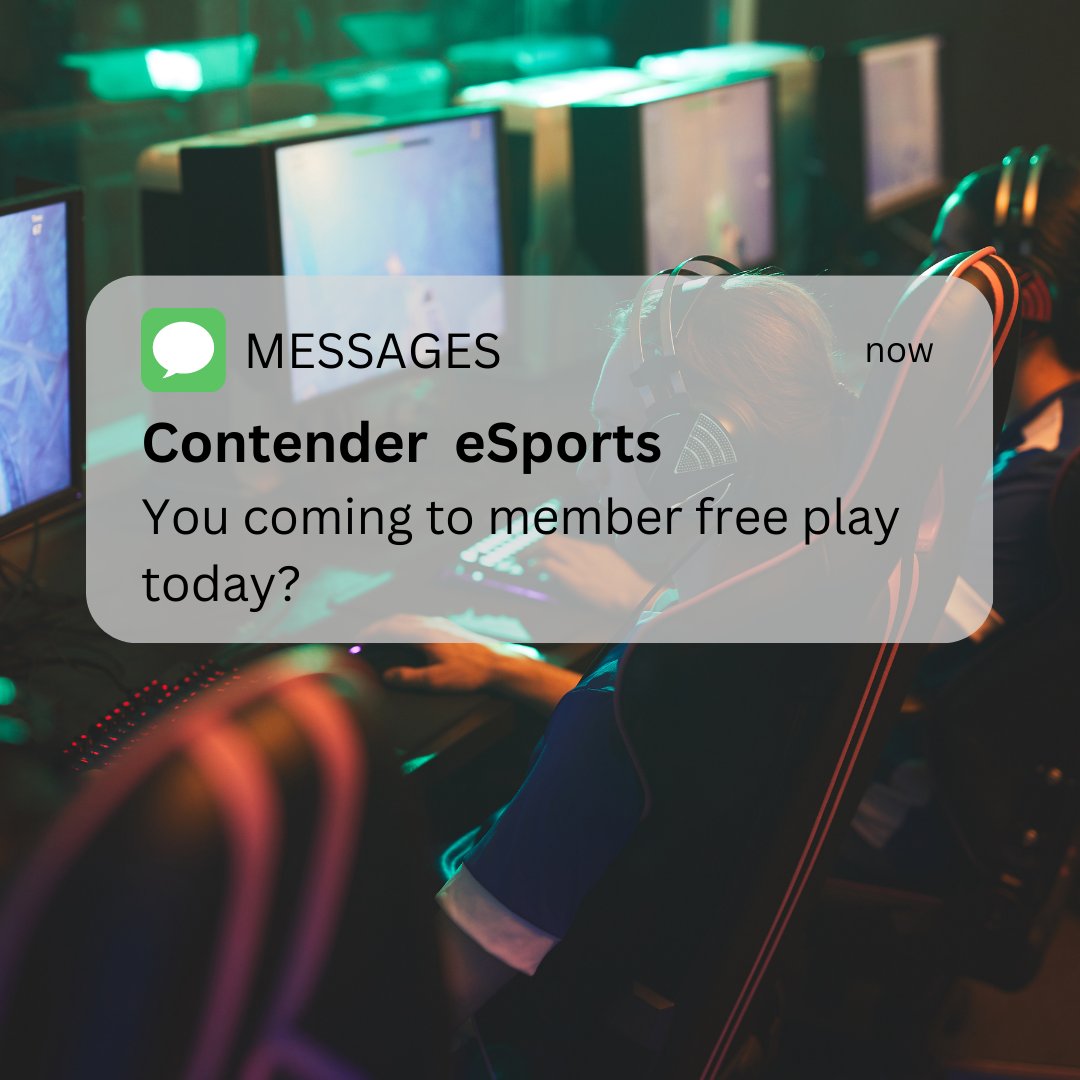 Will we see you today for member free time? All members get free gaming from 2-6pm!