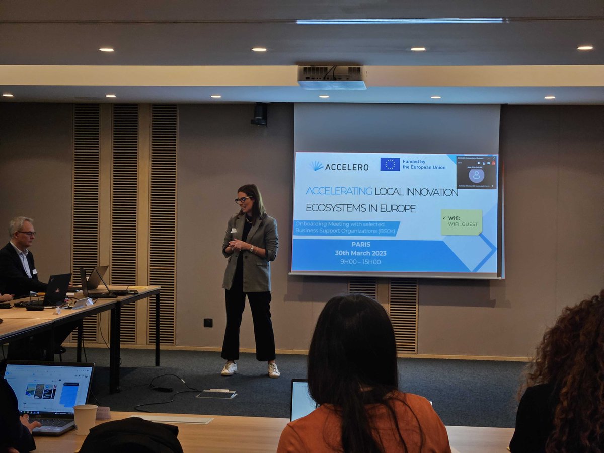 accelero_eu's tweet photo. Exciting news! Our onboarding meeting in Paris is in full swing, with 10 BSOs presenting their services &amp; expectations. We had a workshop on needs analysis &amp; visited Paris Saclay Startup City. Let's accelerate #SMEs &amp; #startups growth in #EUInnovationEcosystems with #HorizonEU!🚀 https://t.co/9KPoXcNS0R