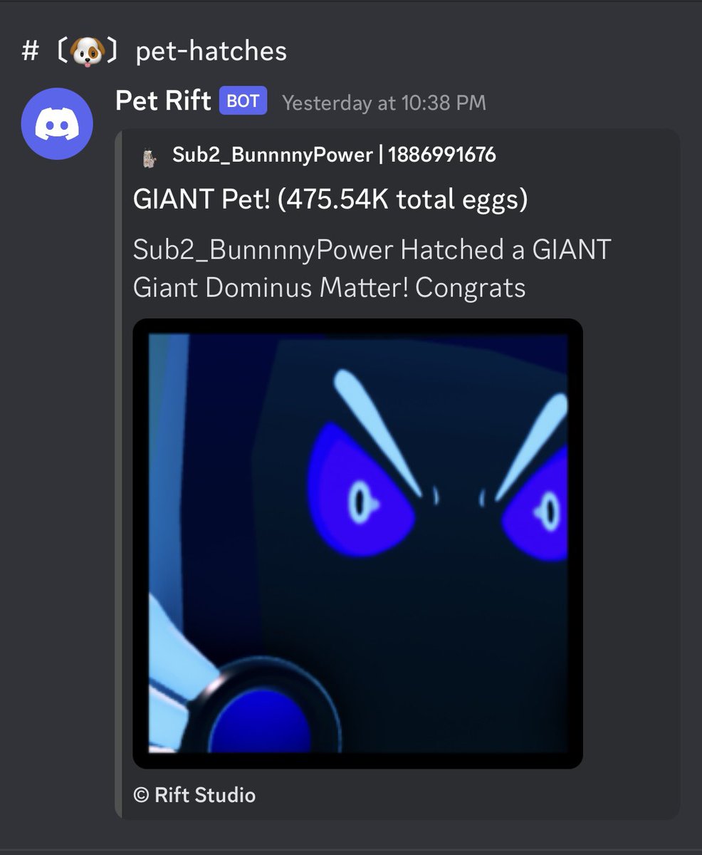 BunnnnyZombie's tweet image. Hatched this guy last night!! @PetRiftGame @Powermaxplayz #petriftroblox #roblox #robloxsimulator #bunnnnypower