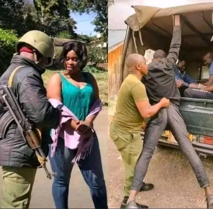 Boy child will always suffer.

Both are protestors.