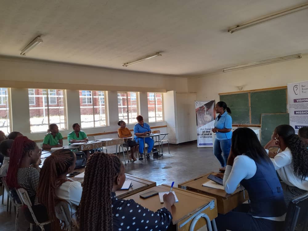 Today <a href="/DeafZimTrust/">Deaf Zimbabwe Trust</a> was at Bindura hospital doing disability sensitization training for one stop shop centres stakeholders. 

One-stop shop centres give access to holistic services such as health, psycho support, legal and police services , to SGBV survivors under one roof.