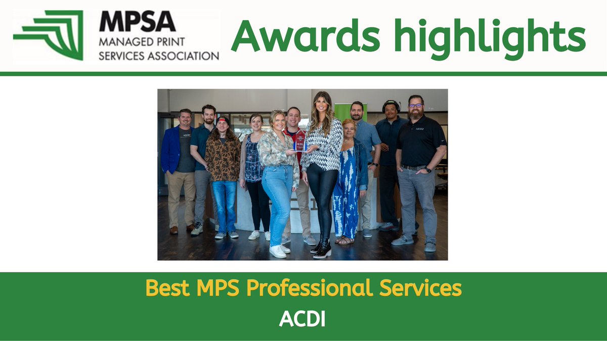 And the winner for Best MPS Professional Services is..... <a href="/ACDI/">ACDI</a> ! Congratulations to a great team. #betterthanyesterday